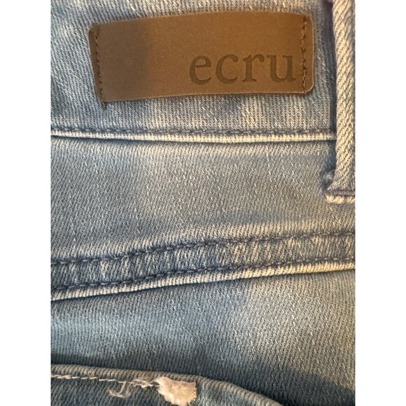 2/$30 High-Rise Light Wash Cropped Denim Jeans Straight Leg Frayed Hem - Picture 16 of 16